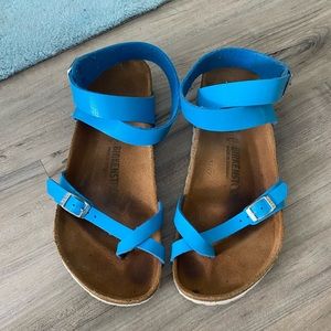 Size 42 Blue Yara Birkenstocks